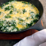 Kale Asiago Skillet Frittata ~ Sumptuous Spoonfuls #kale #cheese #breakfast #recipe