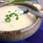 Creamy Cauli Potato Soup ~ Sumptuous Spoonfuls #healthy #cauliflower #potato #soup #recipe