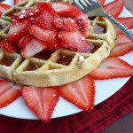 Buttery Belgian Waffles for a Vertical Waffle Maker #weekends #waffles