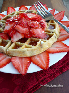 Buttery Belgian Waffles for a Vertical Waffle Maker #weekends #waffles