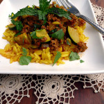 Baharat Beef with Zucchini ~ Sumptuous Spoonfuls #easy #groundbeef #recipe