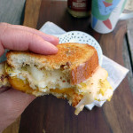 Grilled Cheddar Swiss Breakfast Sandwich ~ Sumptuous Spoonfuls - a bit of mustard makes this tastebud nirvana
