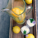 Light Lavender Mint Lemonade ~ Sumptuous Spoonfuls #skinny #refreshing #lemonade #recipe