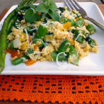 Asparagus Sweet Pepper Egg Scramble ~ Sumptuous Spoonfuls #easy #quick #healthy #breakfast #recipe