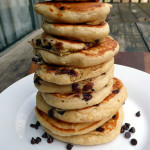 My Daughter's Favorite Chocolate Chip Pancakes ~ Sumptuous Spoonfuls #easy #fluffy #pancake #recipe