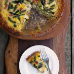 Ham & Asparagus Quiche with Hashbrown Crust ~ Sumptuous Spoonfuls #brunch #quiche #recipe