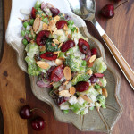 Cherry Almond Broccoli Salad ~ Sumptuous Spoonfuls #easy #summer #potluck #salad #recipe