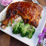 Hawaiian Huli Huli Chicken ~ Sumptuous Spoonfuls #tender #juicy #Hawaiian #grilled #chicken #recipe