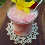 Hawaiian Lava Flow Cocktail ~ Sumptuous Spoonfuls #frozen #tropical #Hawaiian #cocktail #recipe