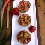 Strawberry Rhubarb Bread Pudding Cups ~ Sumptuous Spoonfuls #dessert for #breakfast #muffins