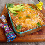 Easy Breakfast Chilaquiles ~ Sumptuous Spoonfuls #Mexican #breakfast #casserole #recipe