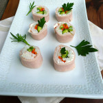 Turkey & Cream Cheese Sushi ~ Sumptuous Spoonfuls #sushi for #sushihaters #recipe