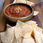 Grilled Chipotle Walnut Salsa ~ Sumptuous Spoonfuls #spicy #smoky #salsa #recipe