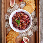 Baked Brie with Figs, Pistachios & Walnuts ~ Sumptuous Spoonfuls #quick #easy #appetizer #recipe