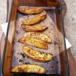 Perfect Baked Steak Fries ~ Sumptuous Spoonfuls #oven #fries #recipe