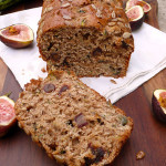 Sunflower Fig Zucchini Bread ~ Sumptuous Spoonfuls #yogurt #wholewheat #zucchini #bread #recipe