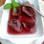 Maple Lavender Wine-Poached Figs ~ Sumptuous Spoonfuls #elegant #dessert #recipe