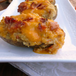 Twice Baked Cauli-Tatoes | Sumptuous Spoonfuls #healthy #bacon #potato #recipe