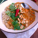 West African Peanut Stew ~ Sumptuous Spoonfuls #spicy #vegetarian #stew #recipe