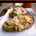 Denver Omelet Stuffed Potato Skins ~ Sumptuous Spoonfuls #breakfast #potato #skins #recipe