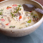 Turkey Wild Rice Soup ~ Sumptuous Spoonfuls #chicken #wildrice #soup #recipe