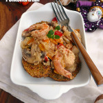 Eggplant Pontchartrain ~ Sumptuous Spoonfuls #Cajun #Creole #Seafood #Recipe