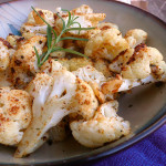 Garlic Rosemary Roasted Cauliflower ~ Sumptuous Spoonfuls #crispy #cauliflower #recipe
