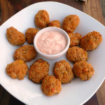 Cheesy Carrot Cauliflower Tots ~ Sumptuous Spoonfuls #snack #recipe