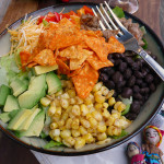 Modern Taco Salad w Sriracha Ranch Dressing ~ Sumptuous Spoonfuls #amazing #taco #salad #recipe