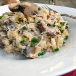 4-Cheese Mushroom Cauliflower Risotto ~ Sumptuous Spoonfuls #easy #lowcarb #risotto #recipe