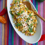 Mexican Street Corn Salad w/Zucchini ~Sumptuous Spoonfuls #easy #Mexican #salad #recipe