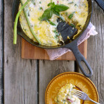 Dilly Potato Asparagus Frittata ~ Sumptuous Spoonfuls #herbs #eggs #recipe #easy #quick