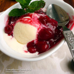 Brandied Cherry Sauce ~ Sumptuous Spoonfuls #easy #elegant #tartcherry #dessert #recipe
