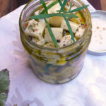 Marinated Havarti Cheese with Tarragon & Dill ~ Sumptuous Spoonfuls #easy #appetizer #recipe