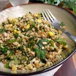 Sunflower Kale Bulgur Pilaf ~ Sumptuous Spoonfuls #yummy #SideDish #recipe