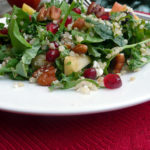 Holiday Quinoa Kale Salad ~ Sumptuous Spoonfuls #holiday #salad #recipe