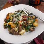 Spinach Mushroom Breakfast Scramble ~Sumptuous Spoonfuls #easy #healthy #delicious #breakfast #recipe