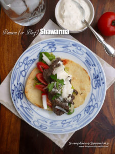 Venison (or Beef) Shawarma ~ Sumptuous Spoonfuls #Lebanese #Gyro #Taco #recipe