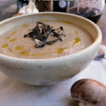 Creamy Four Mushroom Bisque ~ Sumptuous Spoonfuls #mushroom #soup #recipe