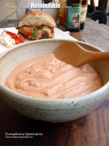 Skinny Creole Remoulade Sauce ~ Sumptuous Spoonfuls #spicy #creamy #creole #sauce #recipe
