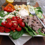 Mediterranean Lamb Salad with Lemon Tahini Yogurt Dressing ~ Sumptuous Spoonfuls #salad #recipe
