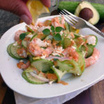 Easy Shrimp, Cucumber & Avocado Salad plus shrimp and cucumber recipes! ~ Sumptuous Spoonfuls #cucumber #shrimp #recipe