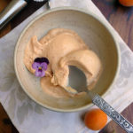 Roasted Apricot Maple Ice Cream ~ Sumptuous Spoonfuls #apricot #maple #icecream #recipe