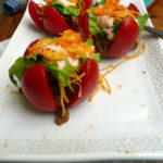Taco Stuffed Tomatoes ~ #LowCarb #Mexican #Recipe