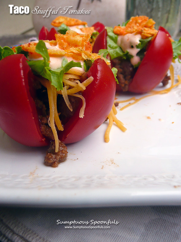 Taco Stuffed Tomatoes + 30 low carb & tomato recipes 