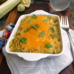 Chicken Zucchini Enchiladas ~ Sumptuous Spoonfuls #lowcarb #enchilada #recipe