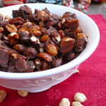 Chocolate Honey Toffee Peanuts ~ A toffee purist's recipe made with honey (no corn syrup!), vanilla and dipped in chocolate, like real toffee
