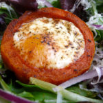 Butternut Squash Egg in a Hole ~ Recreate a childhood favorite grown up style, using squash in place of the bread and seasoning with Mediterranean spices, then roasted to perfection