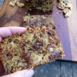 Chia Oat Banana Nut Bread ~ a hearty, healthy banana bread recipe that tastes great!