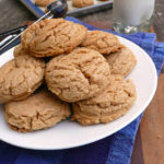 Soft Chewy Peanut Butter Cookies ~ seriously the BEST peanut butter cookies I have ever tasted! These cookies are soft and perfectly chewy with a crisp crust and tender inside.